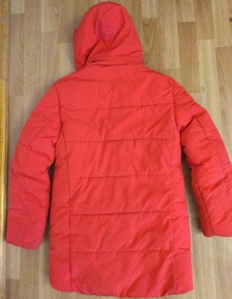 Куртка зимова на підлітка Weikeaosen, з капюшоном. Червоного кольору, дуже тепла. . фото 4