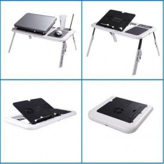 Складаний столик-підставка для ноутбука з кулером E-Table LD09
Оригінальний, ком. . фото 7