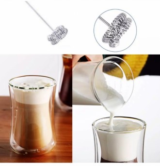Спінювач молока, склянка для молочних коктейлів Milk Frother дозволить за кілька. . фото 4