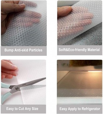 Опис
Антибактеріальні килимки для холодильника забезпечать санітарну безпеку та . . фото 7