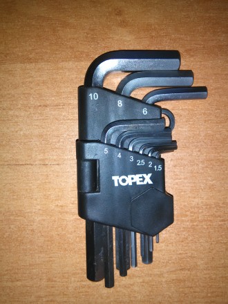 Продам ключи шестигранные TOPEX. Новые не использовались от самого малого до сам. . фото 2