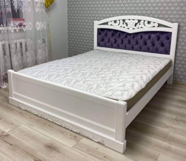 Пропонуємо двоспальне ліжко Артеміда з каретною стяжкою у сучасному класичному с. . фото 11