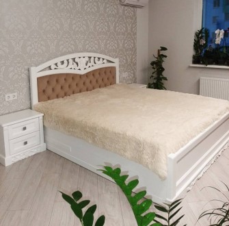 Пропонуємо двоспальне ліжко Артеміда з каретною стяжкою у сучасному класичному с. . фото 9