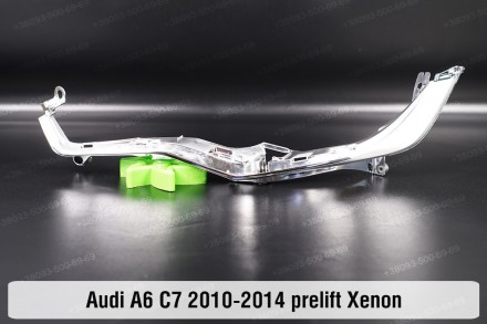 Хромована нижня маска під світловод Audi A6 C7 Xenon (2010-2014) IV покоління до. . фото 2