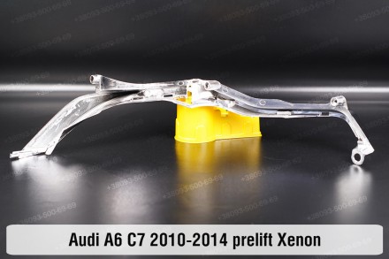 Хромована нижня маска під світловод Audi A6 C7 Xenon (2010-2014) IV покоління до. . фото 3