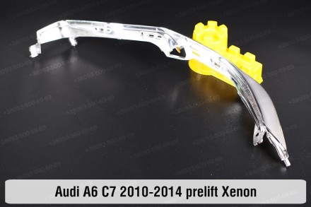 Хромована нижня маска під світловод Audi A6 C7 Xenon (2010-2014) IV покоління до. . фото 5