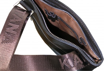 Фирменная сумка Katana модель 89106 выполнена из натуральной кожи. Цвет темно-ко. . фото 6