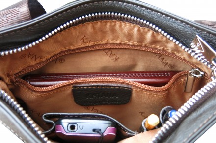 Фирменная сумка Katana модель 89106 выполнена из натуральной кожи. Цвет темно-ко. . фото 7