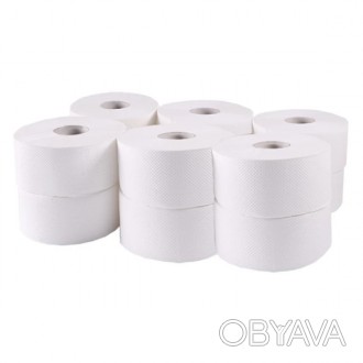 Туалетная бумага в рулоне изготовлена из отбеленной макулатуры двухслойной, имее. . фото 1