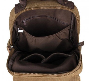 Світлий бежевий текстильний рюкзак слінг з однією шлейкою, лямкою, універсальний. . фото 8