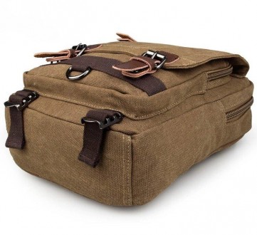 Світлий бежевий текстильний рюкзак слінг з однією шлейкою, лямкою, універсальний. . фото 11
