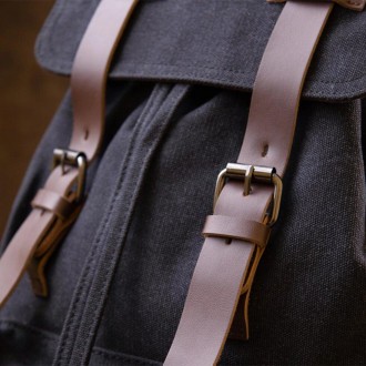 Стильний рюкзак тканинний, текстильний в темно-сірому кольорі.
Рюкзак місткий та. . фото 4
