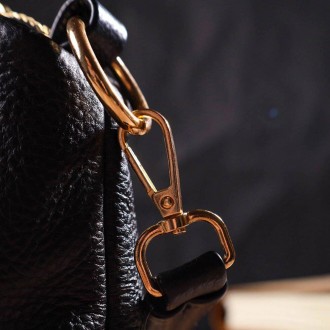Стильна жіноча сумка чорна з довгою ручкою та ремінцем, що знімається, виготовле. . фото 5