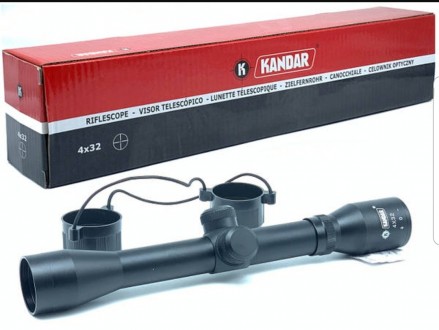 Оптичний приціл Kandar 4х32 Mil-Dot + кріплення у подарунок 
Виробництво Польща. . фото 2
