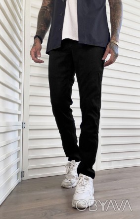 Джинсы, брюки мужские зимние стрейчевые больших размеров на высокий рост на флис. . фото 1