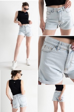 Шорты женские джинсовые, с высокой посадкой NN JEANS, Турция 26. Днепр. фото 1 Шорты женские джинсовые, с высокой посадкой NN JEANS, Турция 26. Днепр. фото 1