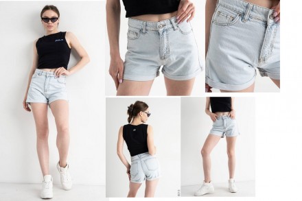 Шорты женские джинсовые, с высокой посадкой NN JEANS, Турция 26. Днепр. фото 1 Шорты женские джинсовые, с высокой посадкой NN JEANS, Турция 26. Днепр. фото 1