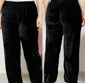 Велюровые штаны женские высокого качества больших и очень больших размеров FYV. . . фото 3