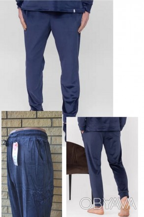 Велюровые спортивные штаны мужские высокого качества больших и очень больших раз. . фото 1