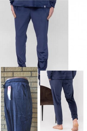 Батальные велюровые домашние, пижамные штаны мужские высокого качества больших и. . фото 10