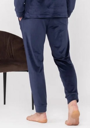 Батальные велюровые домашние, пижамные штаны мужские высокого качества больших и. . фото 11