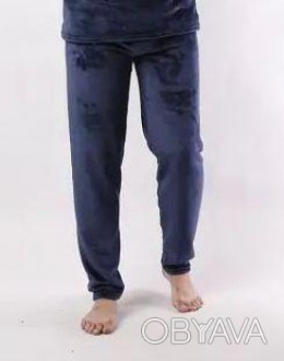 Батальные велюровые домашние, пижамные штаны мужские высокого качества больших и. . фото 1