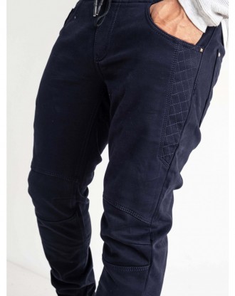 Джоггеры, джинсы с поясом на резинке зимние утепленные, на флисе, стрейчевые уни. . фото 8