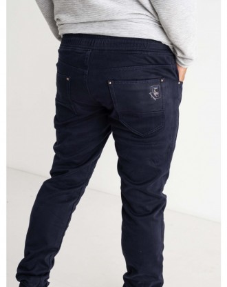 Джоггеры, джинсы с поясом на резинке зимние утепленные, на флисе, стрейчевые уни. . фото 7