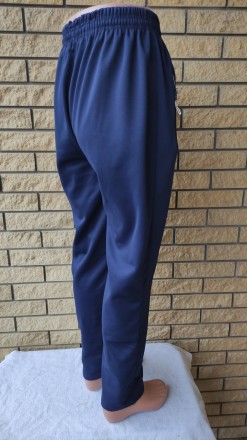 Спортивные штаны утепленные на флисе трикотажные больших размеров с широкой штан. . фото 10