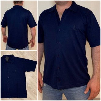 Рубашка мужская летняя стрейчевая брендовая высокого качества, большие размеры G. . фото 2