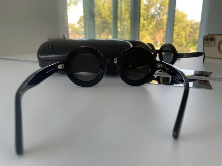 Сонцезахисні окуляри Chanel круглі (Шанель), чорного та білого кольору, люксопти. . фото 4