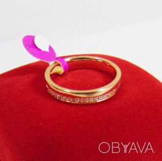 Женское кольцо из медицинского сплава
Покрытие - позолота 18К
Вся бижутерия отли. . фото 1