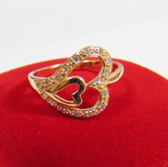 Женское кольцо из медицинского сплава
Покрытие - позолота 18К
Вся бижутерия отли. . фото 2
