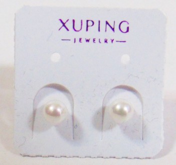 Серьги Xuping из медицинского золота
Диаметр 4 мм 
Покрытие - позолота 18к, очен. . фото 2