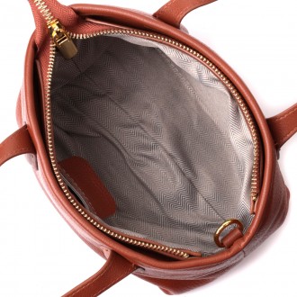 Жіноча елегантна маленька коричнева сумка пошет, сумочка з натуральної шкіри.
Не. . фото 6
