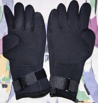 Мужские перчатки для дайвинга, размер-XL, ширина-12см, длина-28см, средний палец. . фото 4