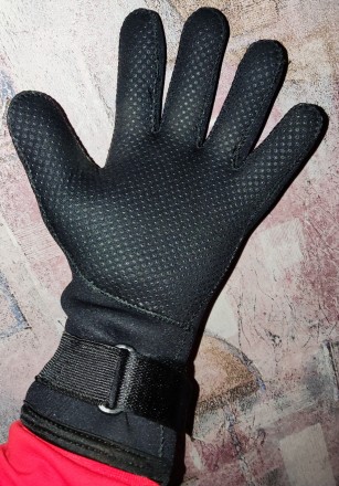 Мужские перчатки для дайвинга, размер-XL, ширина-12см, длина-28см, средний палец. . фото 6