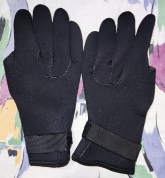 Мужские перчатки для дайвинга, размер-XL, ширина-12см, длина-28см, средний палец. . фото 5