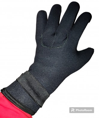 Мужские перчатки для дайвинга, размер-XL, ширина-12см, длина-28см, средний палец. . фото 3