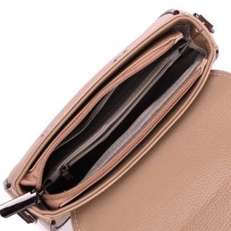 Стильна, красива бежева світла сумка, сумочка на плече, через плече крос-боді з . . фото 6