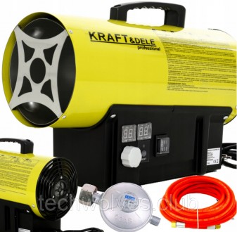 Теплова гармата газова зі шланговим термостатом Kraft&Dele 35 кВт 
Нагрівач поту. . фото 2