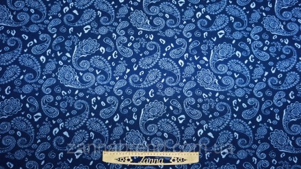  Трикотажная ткань с небольшим начесом цвет темно-синий "Турецкий огурец" - мягк. . фото 3
