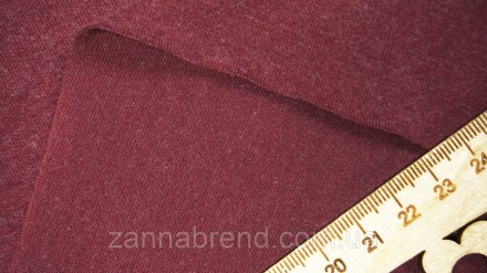  Трикотажная ткань цвет бордовый - мягкая, плотная, биэластичная (отлично тянетс. . фото 3