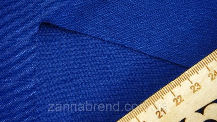  Мягкий трикотаж цвет синий - податливая, эластичная и приятная на ощупь ткань. . . фото 3