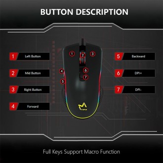 Aikun Optical Gaming Mouse Backlight GX66 |7200DPI|
ЕРГОНОМІЧНІСТЬ ДЛЯ ПОВНОГО К. . фото 10