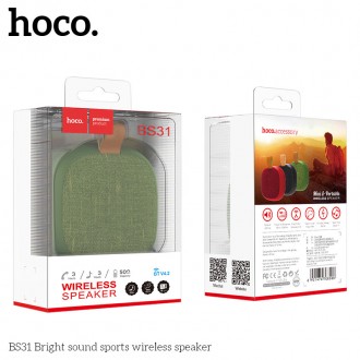 Hoco Bright sound sports BS31 являє собою надкомпактну портативну колонку з чист. . фото 7