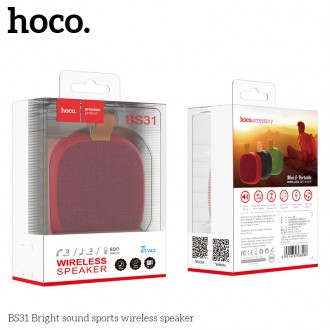 Hoco Bright sound sports BS31 являє собою надкомпактну портативну колонку з чист. . фото 3