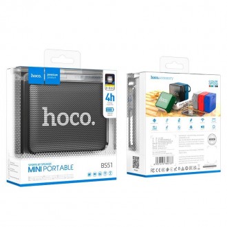 Портативна колонка Hoco Gold brick sports BT speaker bs51/BT5.1, TWS, USB/AUX/TF. . фото 4