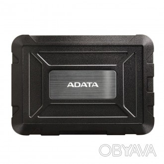 Зовнішній карман A-DATA ED600 міцний та стійкий до ударів із внутрішньою підклад. . фото 1