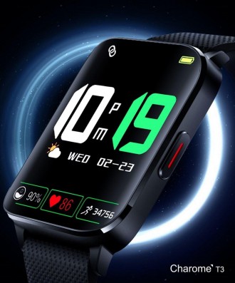 CHAROME T3 Sincerity Smart Watch Black ─ унікальний та надійний смарт-годинник. . . фото 6